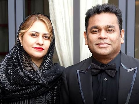 AR Rahman and Saira Banu