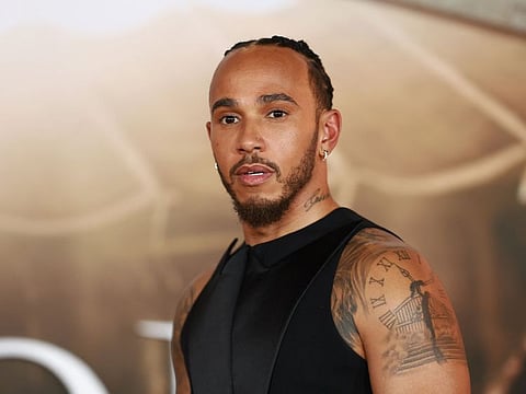 Lewis Hamilton attends the Los Angeles premiere of Paramount Pictures' "Gladiator II" at TCL Chinese Theatre on November 18.