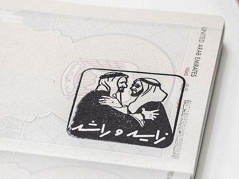 The commemorative stamp reflects deep gratitude for the visionary leadership of the UAE's Founding Fathers and honours their immeasurable contributions to the nation's progress.