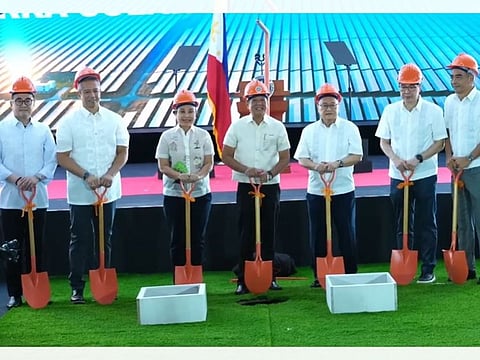 POWER FOR 2 MILLION HOMES: Philippine President Ferdinand Marcos Jr (centre), leads the groundbreaking ceremony of the $3.4-billion MTerra Solar Project, located in a 3,500-hectare (35 sq km) land between Nueva Ecija and Bulacan, on Thursday (November 21), said to be the biggest integrated solar plant and battery storage facility in the world.