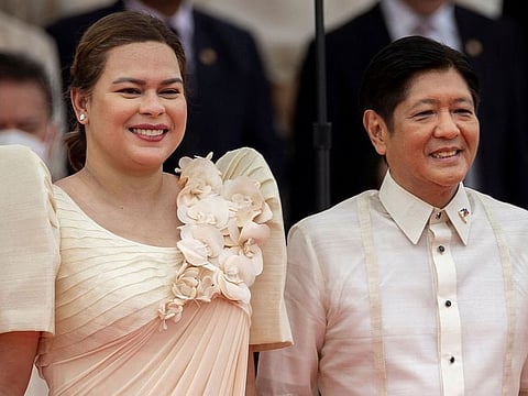 Philippine President Ferdinand Marcos Jr. (R) and VP Sara Duterte (L) (File photo)