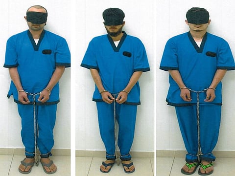 (L to R) Azizi Kamilovic, Olimboy Tohirovich, and Makhmudjon Abdurakhim are all Uzbek nationals, the ministry said on Monday