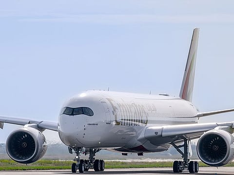 A6-EXA is the first of 65 A350 aircraft to be delivered to the airline over the course of the next few years.