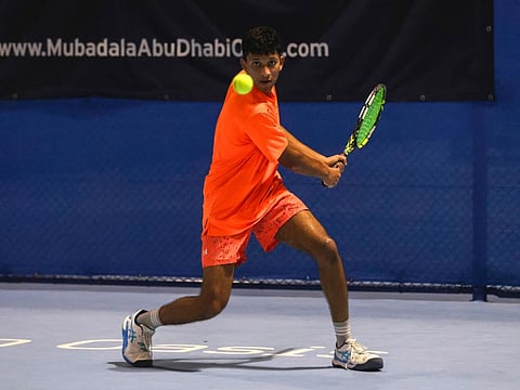 Satveer Sendilkumar was an easy 6-2, 6-2 winner against Mohammad Amine Bourdih in the men's open.