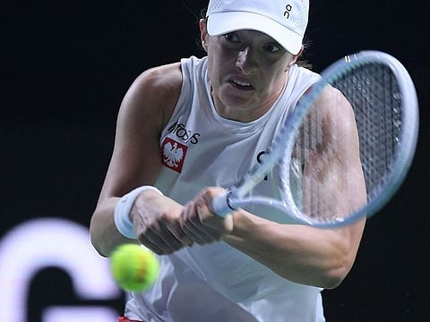 Poland's Iga Swiatek has been given a one-month suspension after failing a doping test in August.