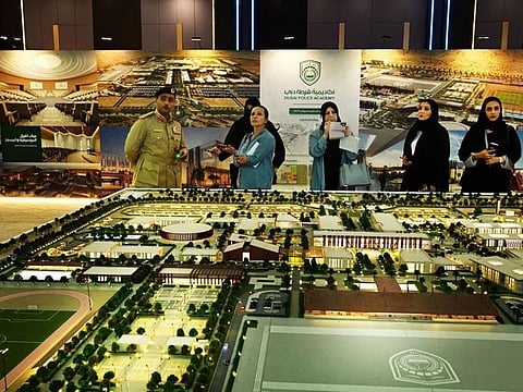A model of the project, which is coming up in Al Ruwaya First area