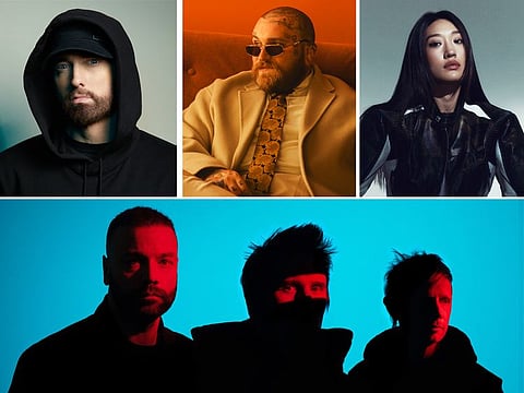 Eminem, Teddy Swims, Peggy Gou, and Muse are geared to perform at the F1 concerts in Abu Dhabi this weeekend