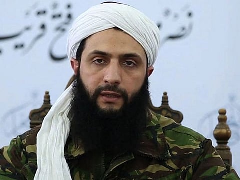 Abu Mohammed Al Jolani gives a speech from an undisclosed location, in the first video ever showing his face on July 28, 2016.