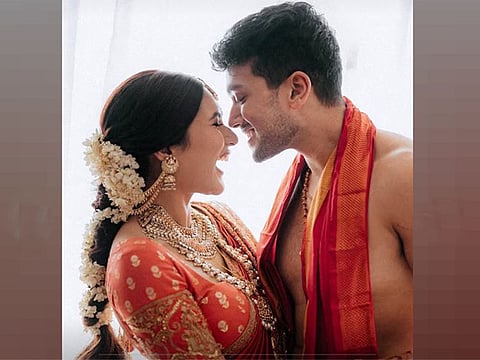 Actor Kalidas Jayaram got married to model Tarini Kalingarayar earlier this weekend in Kerala