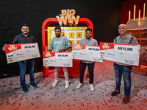 The four winners of the latest Big Ticket draw.