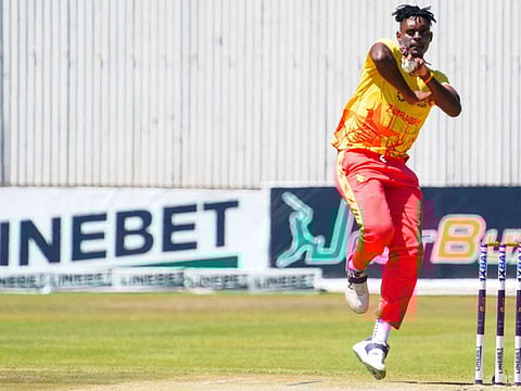 Zimbabwe bowler Richard Ngarava Zimbabwean Richard Ngarava was among the pick of the bowlers Zimbabwean Richard Ngarava taking three wickets against Afghanistan..