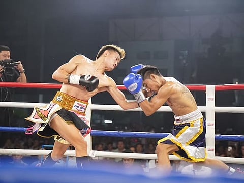 Filipino boxer Cristian Araneta, 29, has dismissed Thailand’s Sanchai Yotboon in just 58 seconds with his signature uppercut.