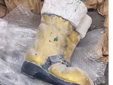 The customs officers suspected the package has been sent from a European country.