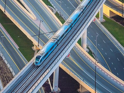 Dubai Metro serves over 850,000 passengers daily, representing 60 per cent of all public transport users in the emirate.