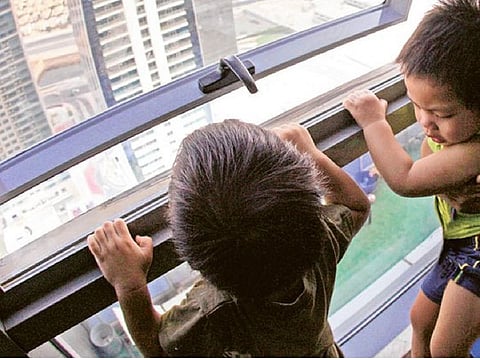 Abu Dhabi Police launched an awareness campaign aimed at educating parents on the dangers of child falls from windows and balconies.