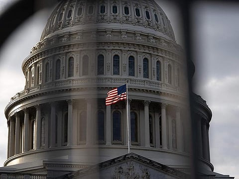 The US Capitol is pictured ahead of a vote on a revised continuing resolution bill in Washington, DC, on December 19, 2024. The US House of Representatives on December 19, 2024 overwhelmingly rejected a Republican-led funding bill aimed at averting a government shutdown, with federal agencies due to run out of cash on Friday night and begin closing down at the weekend.
