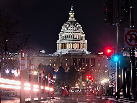 The US Capitol is seen in Washington, DC, on December 20, 2024.