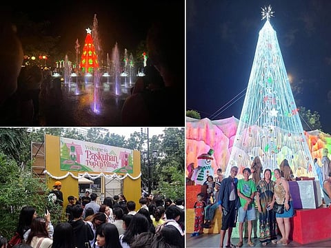 Step into the holiday magic: Festive colours at the Paskuhan Village in Bacnotan Farmers’ Park and Civic Center in La Union province (top left). Over in Pangasinan, the Bayambang Paskuhan Village 2024 (right) transforms into a simple holiday wonderland, buzzing with Christmas cheer. Meanwhile, in Manila, the Christmas Pop-up Village (lower left) brings yuletide vibes and unforgettable moments.
