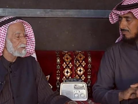 'Uncle Falah Al Sharari' during his chat with Al Ekhbariya channel.