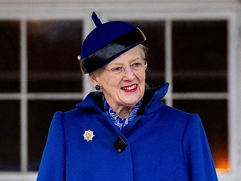 Denmark's Queen Margrethe attends a parade of the Royal Life Guards in Copenhagen, Denmark, November 15, 2023.