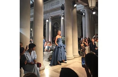 Carolina Herrera fashion show.