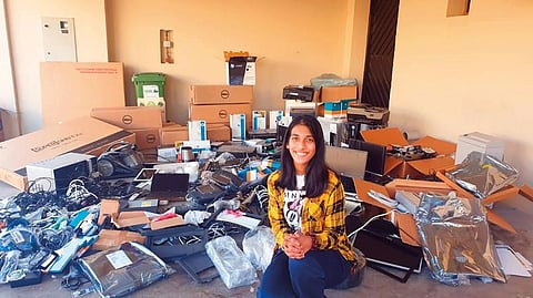 Riva has been cleaning up and recycling e-waste with the help of student volunteers since 2017