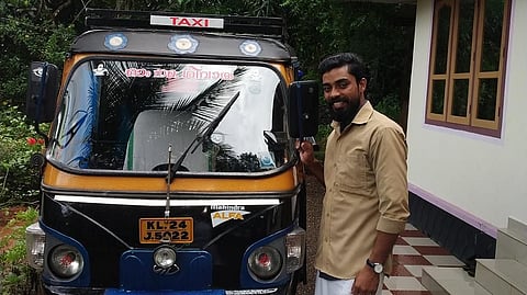 Ajith would attend classes in the day and ply his auto at night, earning 600 Indian rupees on average daily