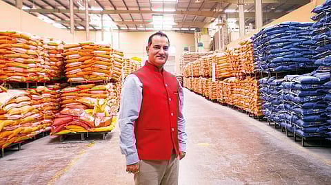Harish’s food processing company processes 15,000 tonnes of foodgrains a month