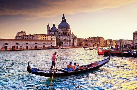 A gondola is the perfect way to explore Venice’s vast waterways.