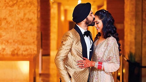 After reconnecting on Instagram, the couple decided to tie the knot during a trip to Goa