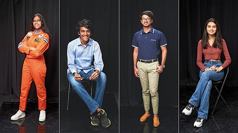 From left: Thendral, Ashwin, Mehdi and Aashi are taking big strides to towards achieving their dreams, while enjoying the perks of teenage life