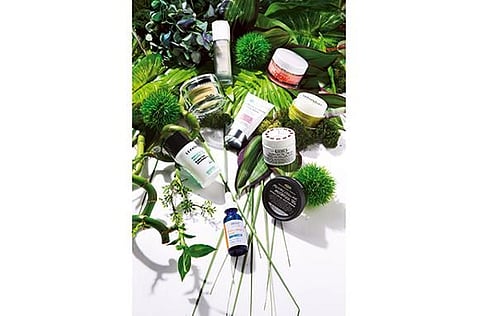 Beauty products for face.