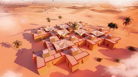 Tube House incorporates a sustainable and traditional aspect to modern living