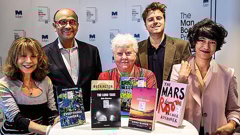 The panel of judges of the 2018 Man Booker Prize, which is open to writers of any nationality writing in English and published in the UK and Ireland