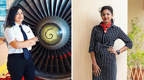 Rita (right) is now the Aircraft Maintenance Engineering Lecturer and Course Leader at University of South Wales in Dubai. Nyari is a Third Engineer with a shipping company