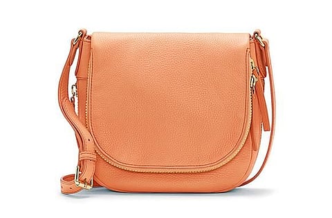 Splurge on Peach bag, Vince Camuto, Dh850.