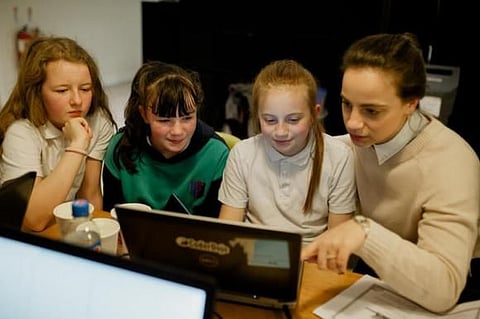 A coding session on at a CoderDojo unit in Ireland