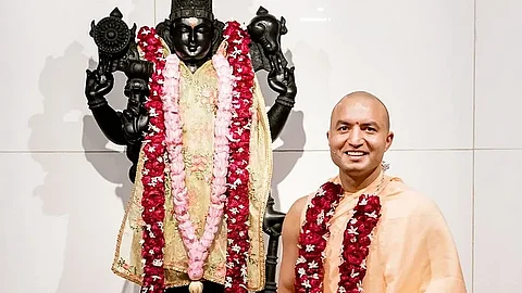 Om Swami at Sri Bhadrika Ashram