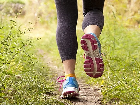 woman running