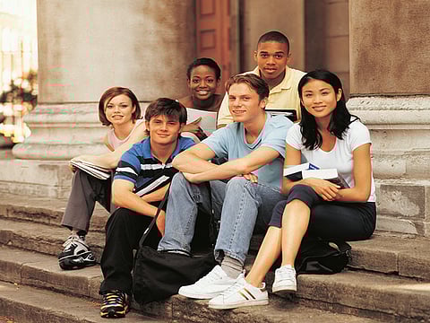 group of teens