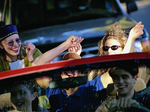 teen car drive