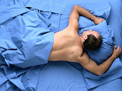 man sleeping