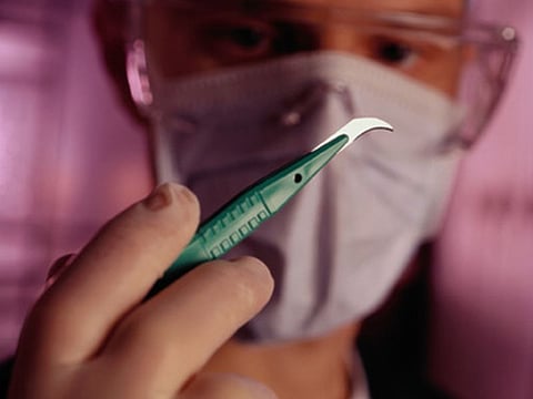 surgeon with scalpel