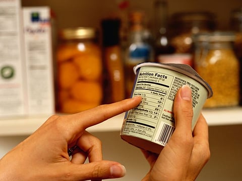 nutrition label