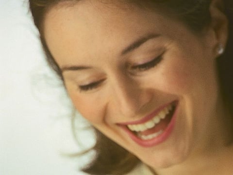 woman smiling