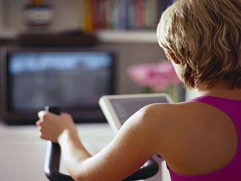 woman exercising