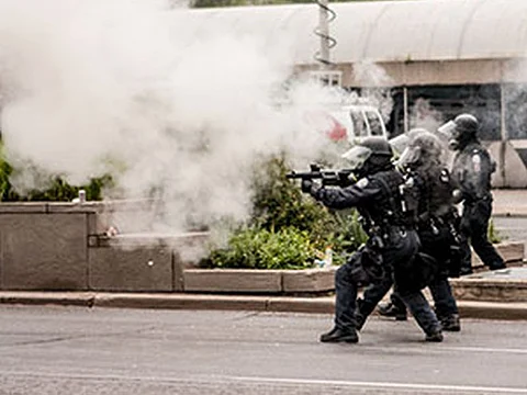 tear gas