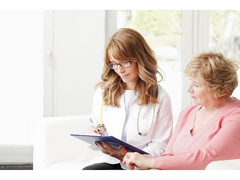 woman consulting with her doctor