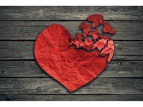 heart made out of paper