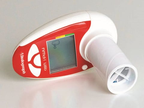 Hand-held device used in this study